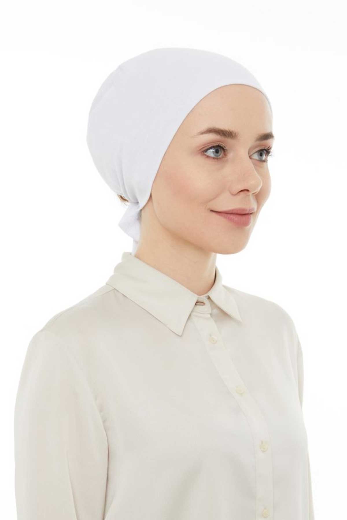 Lavender Penye Bone Dikişsiz Beyaz